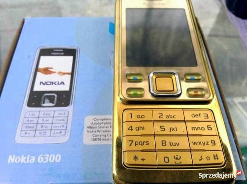 NOWA Nokia 6300 Złota/GOLD Komplet Bez SIMlocka