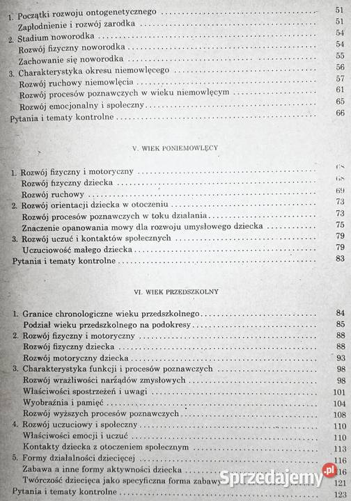 Psychologia rozwojowa M Przetacznikowa G Chełm sprzedam