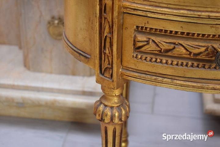 Drewniana Komoda Blat Marmur Styl Barok 3 Komody Kraków sprzedam
