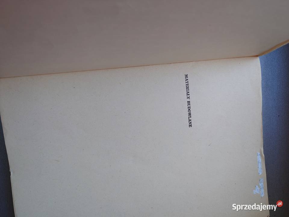 Książka Materiały budowlane Wacław Parczewski Warszawa