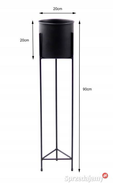 Kwietnik Metalowy Stojak na kwiaty z donicą 90 Kwietniki Sobienie-Jeziory