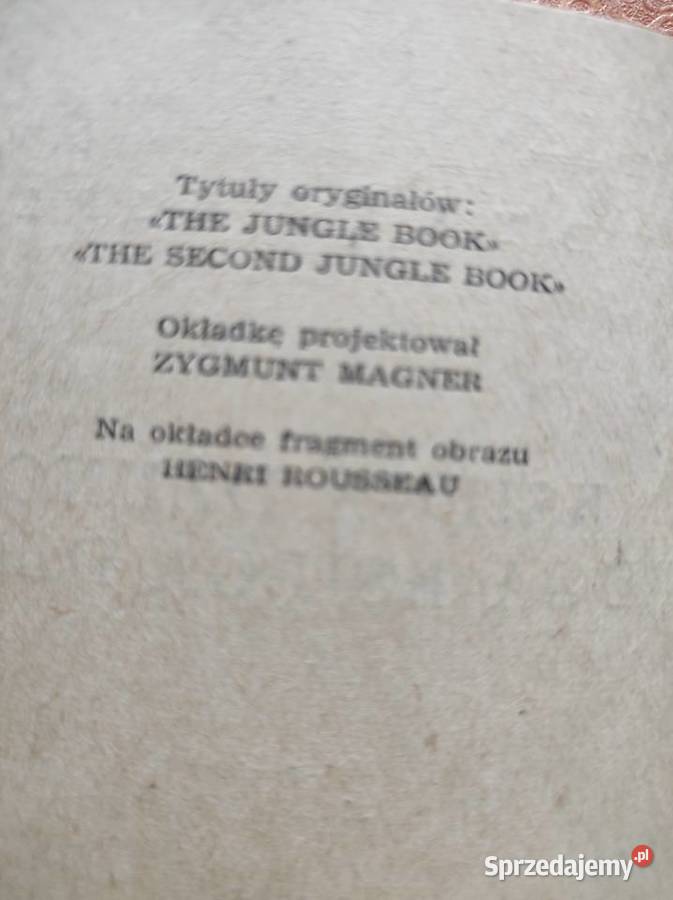 Rudyard Kipling 1975 Księgi Dżungli Kielce sprzedam