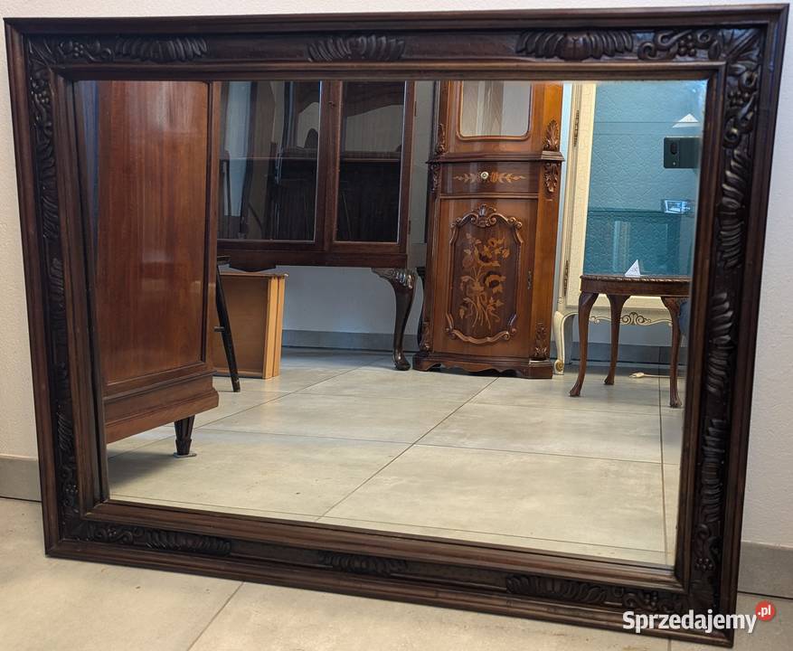 pięknie zdobione lustro sklep Dąbrowa Górnicza śląskie sprzedam