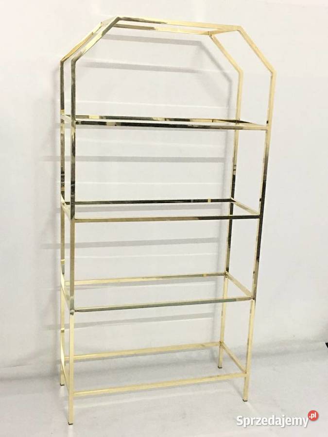 Złoty regał witryna Olivson model Verona 100x40 40cm Piaseczno