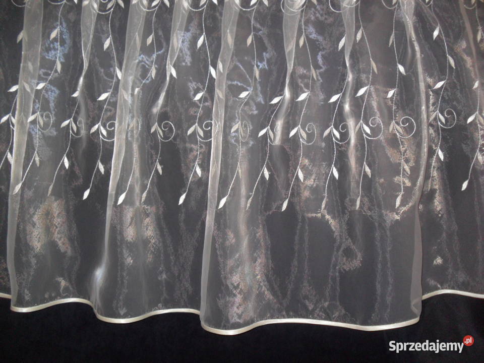 firanka krótkagotowa organtyna haft szampan Wrocław