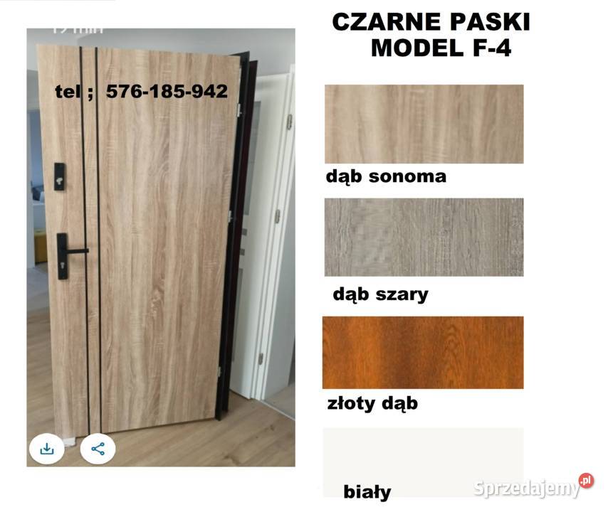 Drzwi zewnętrzne wejściowe wewnątrzklatkowe z śląskie Będzin