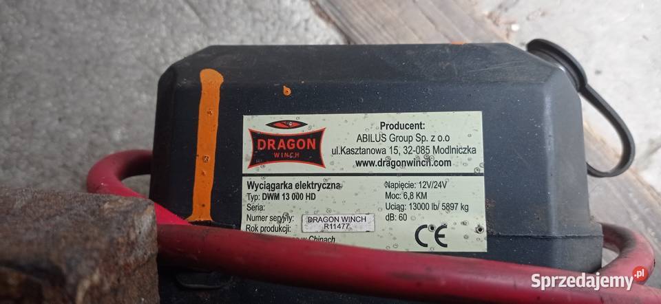 Wciągarka dragon winch typ dwm 13 000 lbs 6t 24v Częstochowa