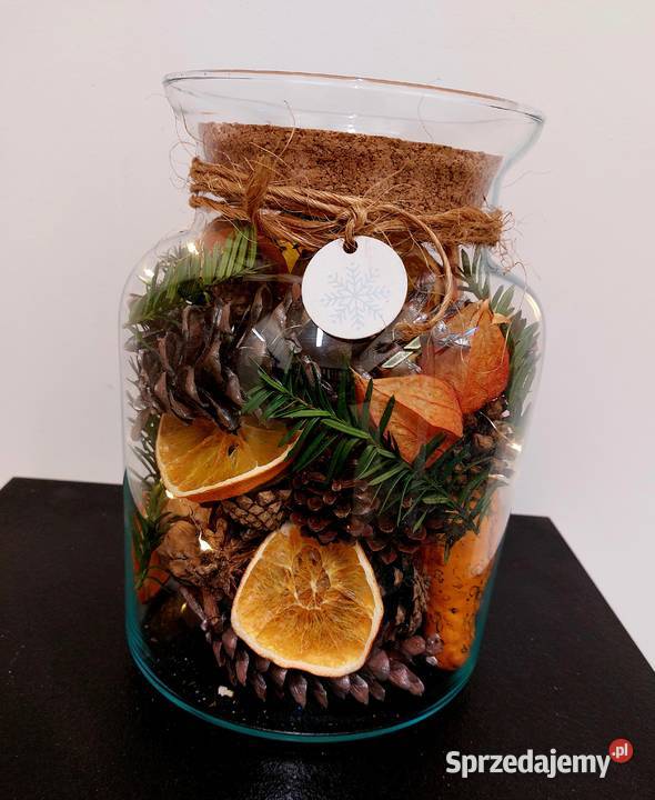 Dekoracja świąteczna w słoju sprzedam