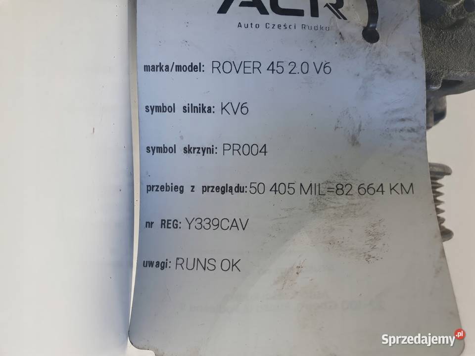 Rover 45 20 V6 SPRĘŻARKA KLIMATYZACJI 4472208332 Janów