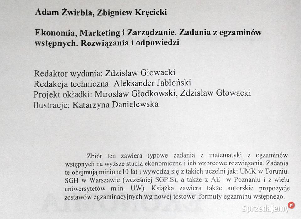 Ekonomia marketing i zarządzanie Adam Żwirbla miękka lubelskie Chełm