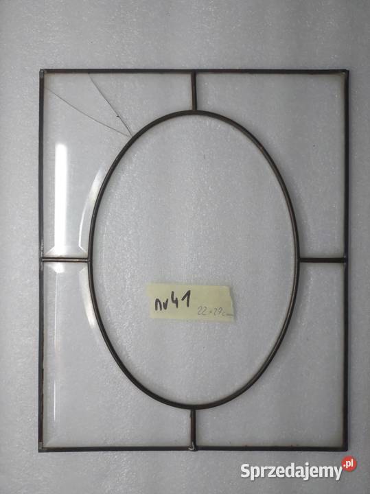 41 Witraż frontu zegara szafki szkło fazowane Tczew