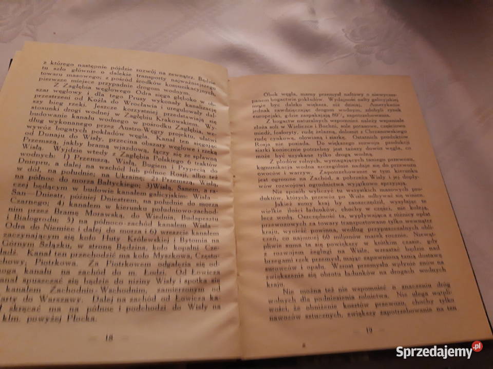 DROGI WODNE POLSKI Inż K Pawłowicz 1919 opr Antykwariat