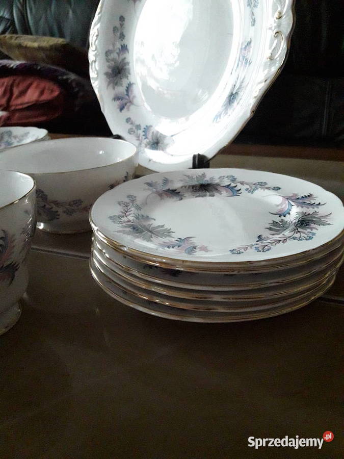 Filiżanka zestaw trio Royal Standard Anglia lata Janów Lubelski