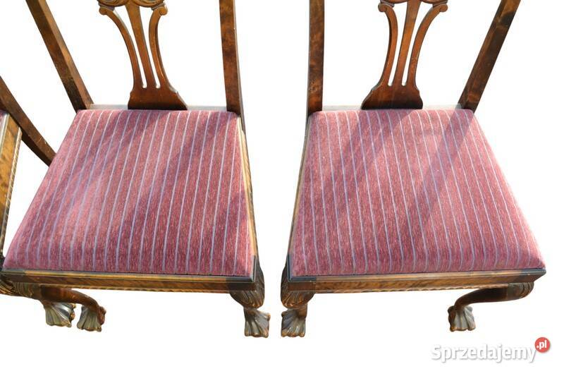 Stół z krzesłami w stylu Chippendale Meble Szczecin