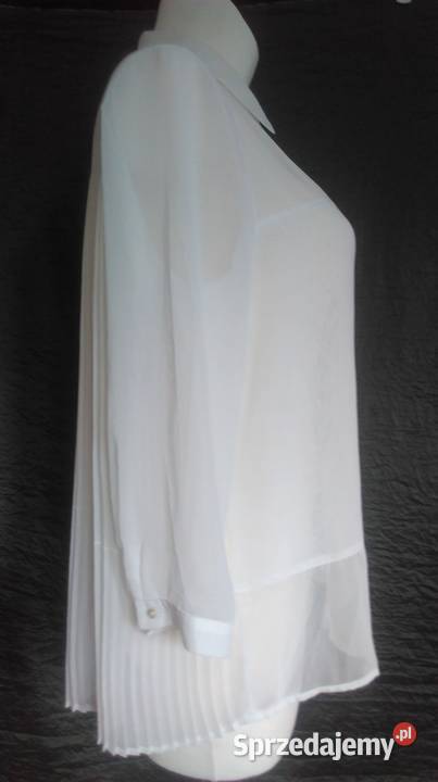 BLUZKA biała Elegancka r 4042 Plisa rękaw 78 biały Białystok