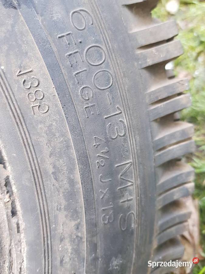 Trabantprzyczepka2 nowe opony z DDR 13 Barlinek