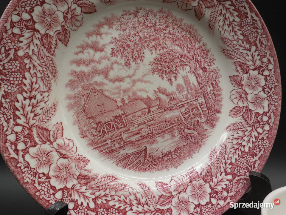Zestaw śniadaniowy trio J Broadhurst Ironstone Porcelana i szkło Antyki, Sztuka, Kolekcje Raszków