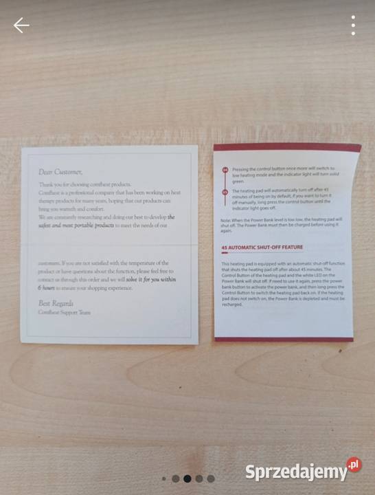 Nowa mata poduszka grzewcza obciążeniowa USB Urządzenia Ligota Bialska