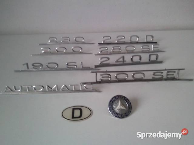 MercedesBenz 220D240D W 115W 123 znaczek na lubelskie Lublin