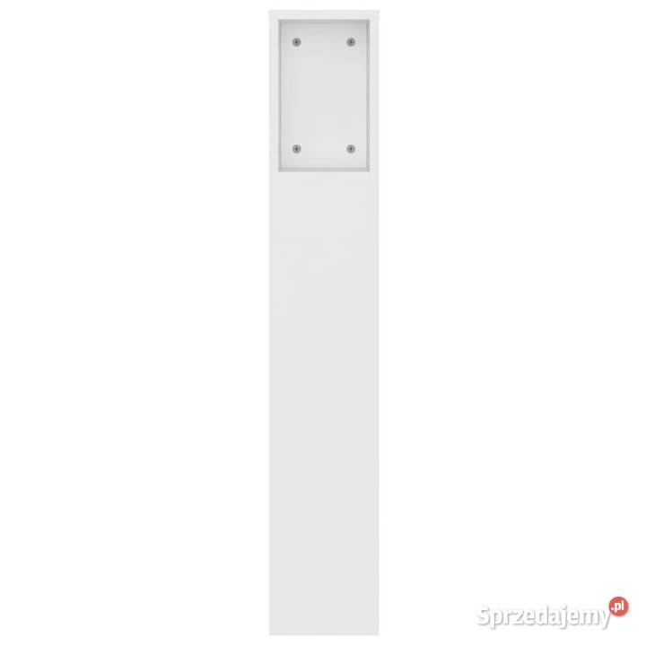 Wezgłowie łóżka z półkami białe 140x185x1045 Ramy i stelaże sprzedam