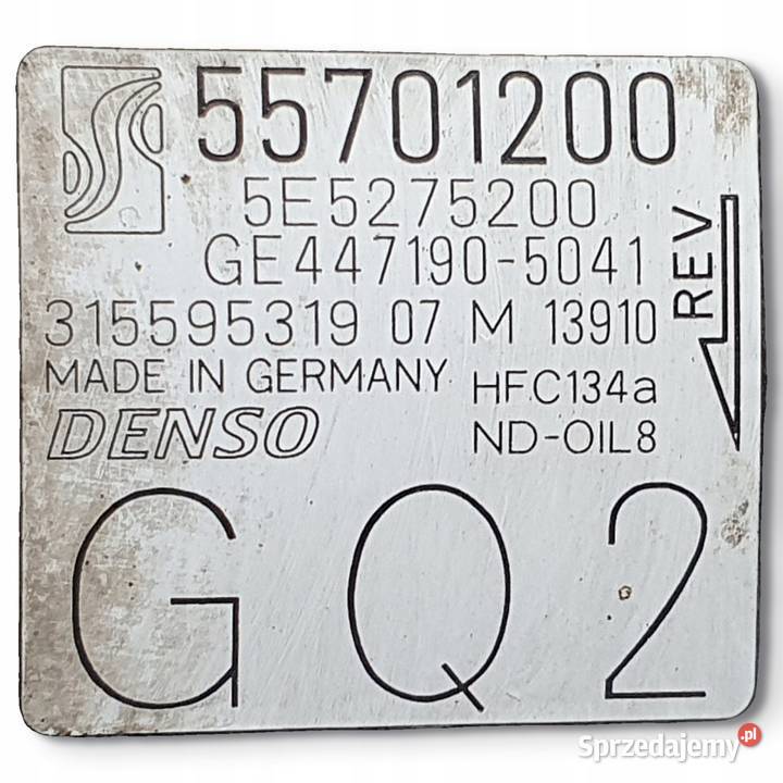 SPRĘŻARKA KLIMATYZACJI Opel Corsa D 12 14 16V Chełm