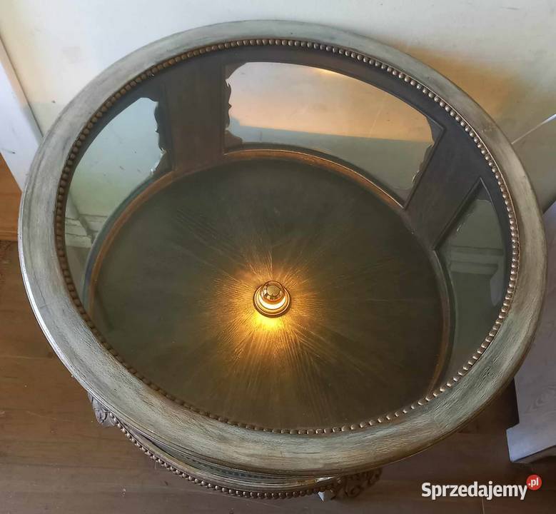 Stolik kawowy barek ze szkłem Mirsk