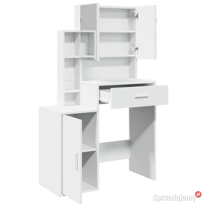 Toaletka z szafką biała 80x35x132 WM848234 Warszawa