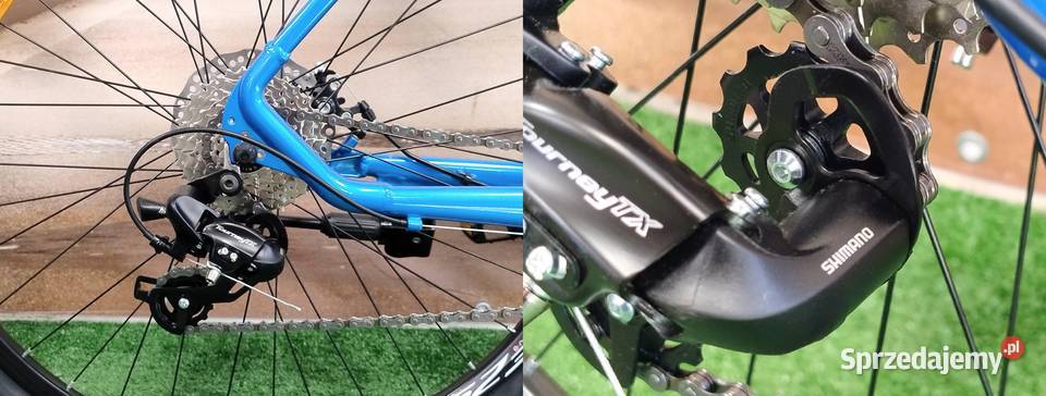 ALUMINIOWY Rower górski MTB DD kaseta 2XTARCZE Szczucin