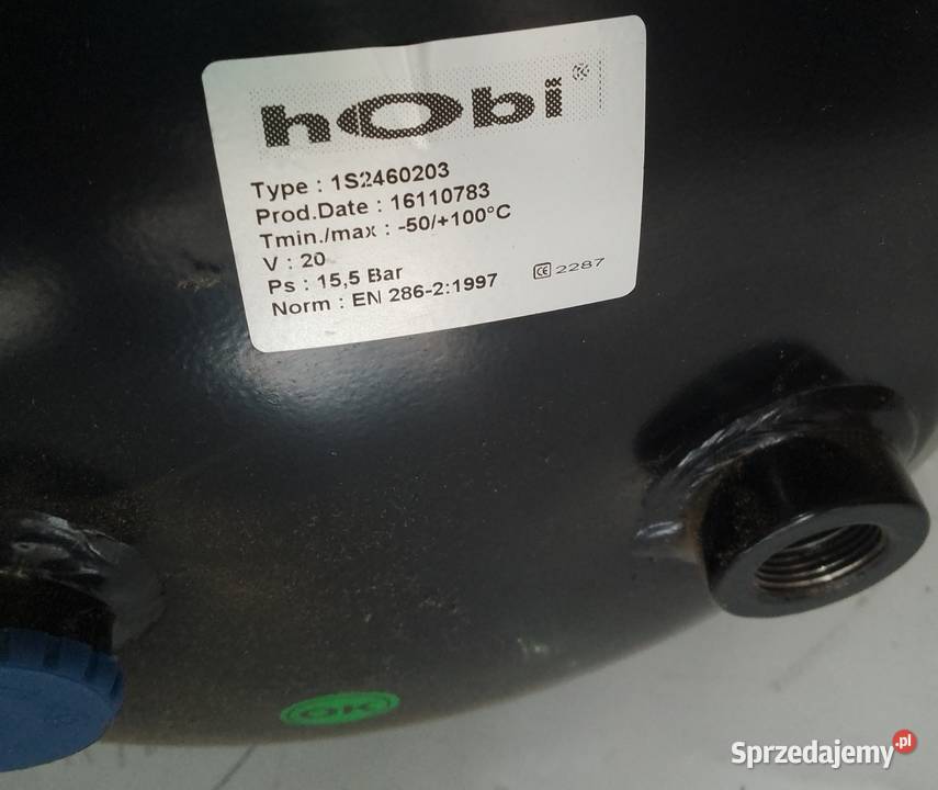 1S2460203 Zbiornik powietrza 20L 246x500 Motoryzacja