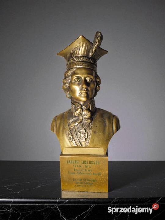 Popiersia z brązu Kościuszko i Piłsudski Gdańsk sprzedam