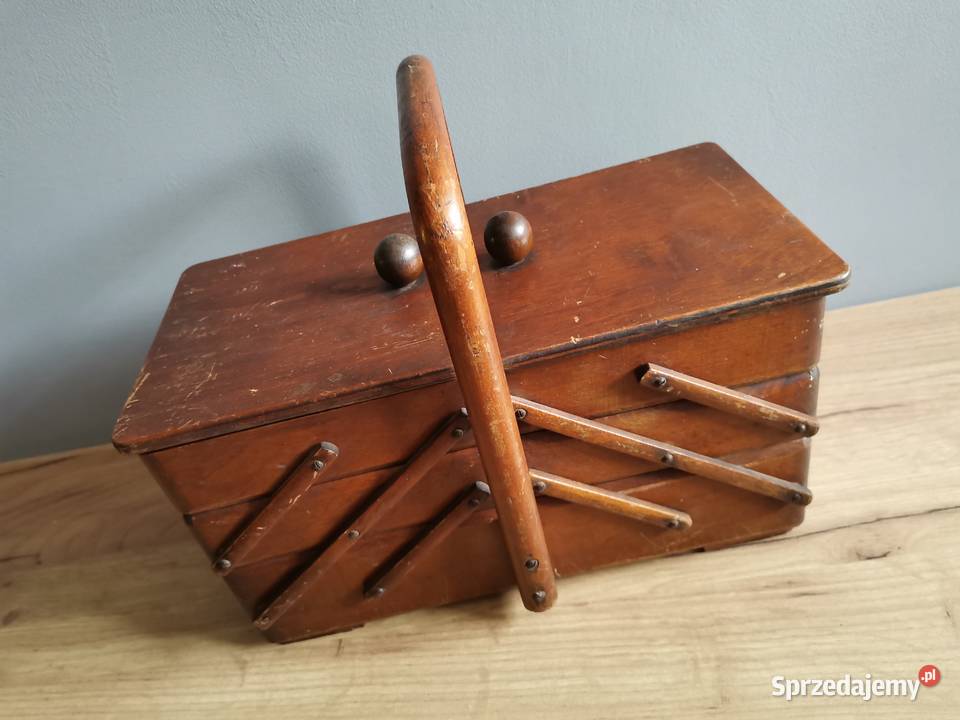 Stara przedwojenna niciarka niciak Art Deco śląskie