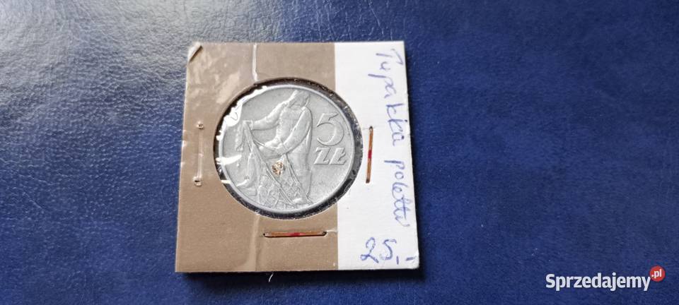 Stare monety 5 złotych 1973 normalna PRL Polska Lesko