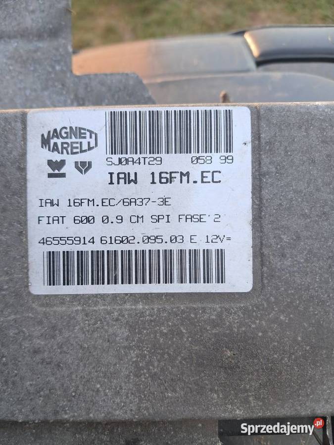 Sterownik IAW16FMEC Fiat Układ elektryczny silnika