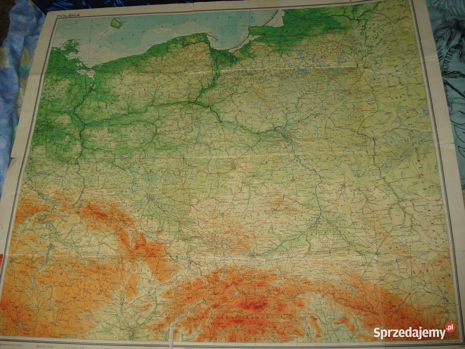 Mapa Polski w skali 11250 000 Warszawa