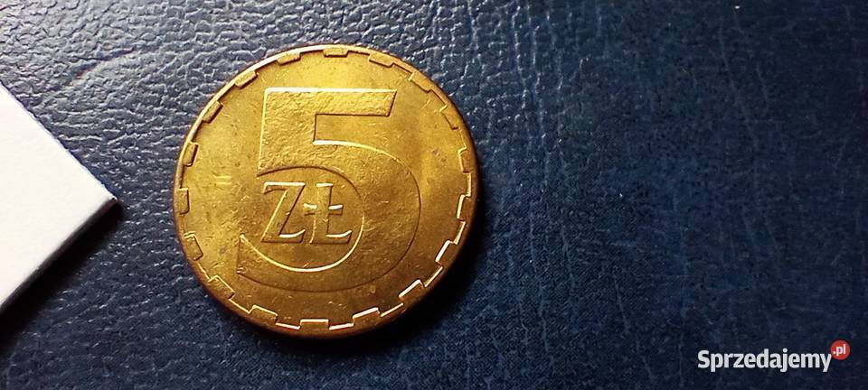 Stare monety 5 złotych 1988 PRL Polska cudo Lesko