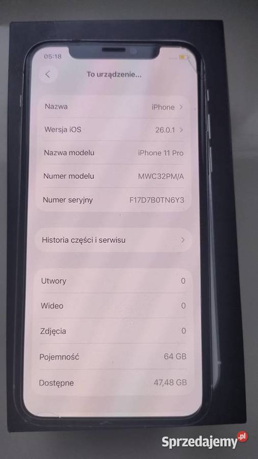 iPhone 11 pro 100 baterii ładowarka kabel Mielec