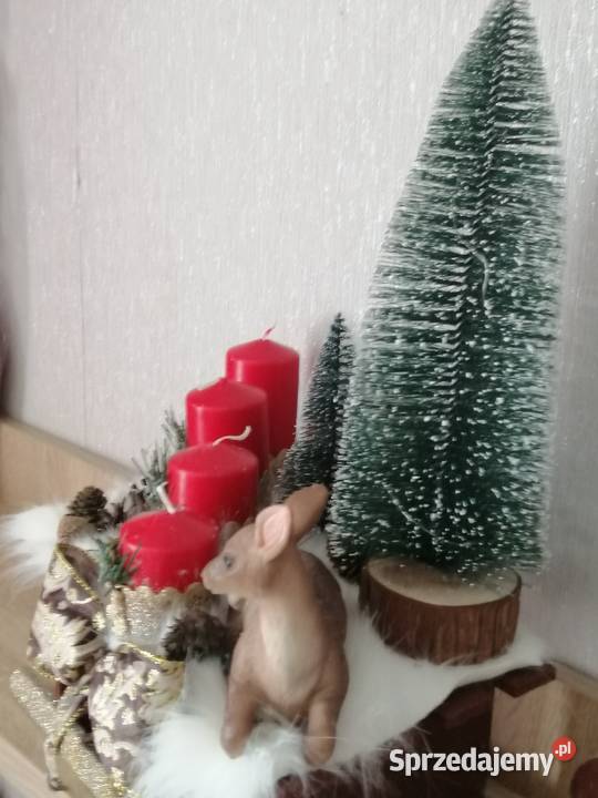 Stroik świąteczny Bożo Narodzeniowy na saniach śląskie sprzedam