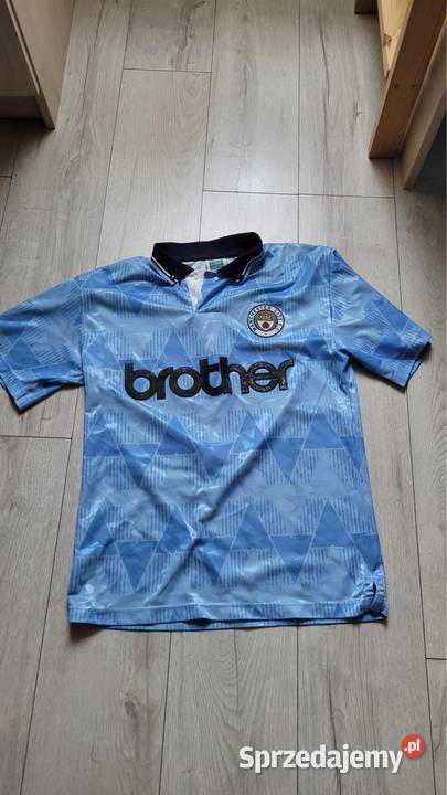 Koszulka retro Manchester City małopolskie Łysa Góra