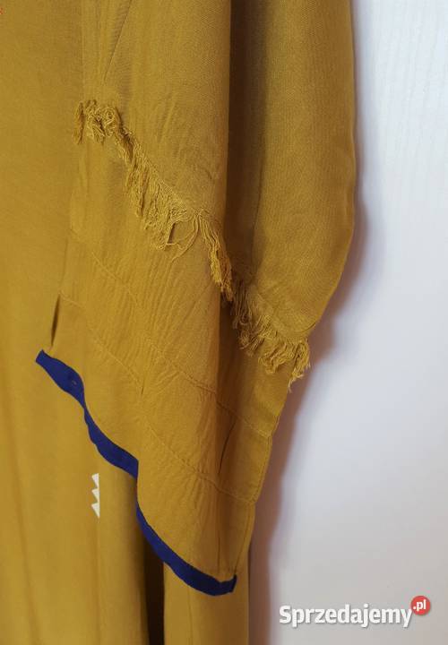 Nowa sukienka tunika indyjska M 38 L 40 oliwkowa Szczecin