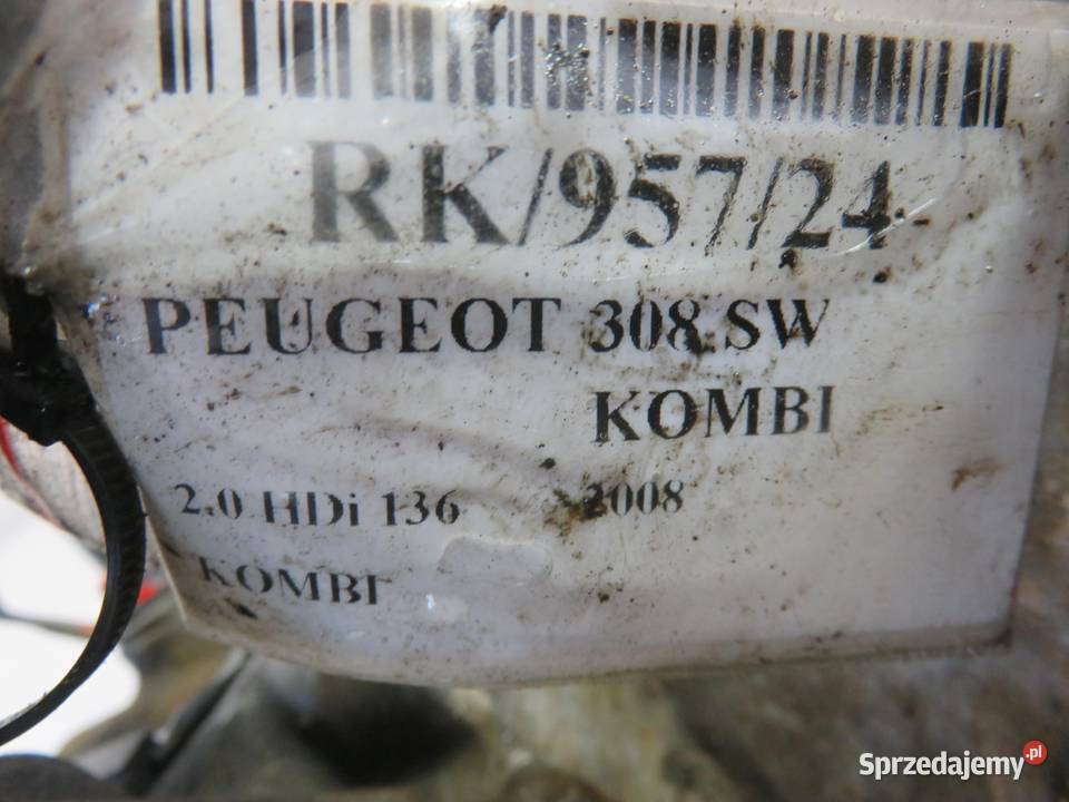 SKRZYNIA BIEGÓW PEUGEOT 308 20 HDi 20MB23 osobowe