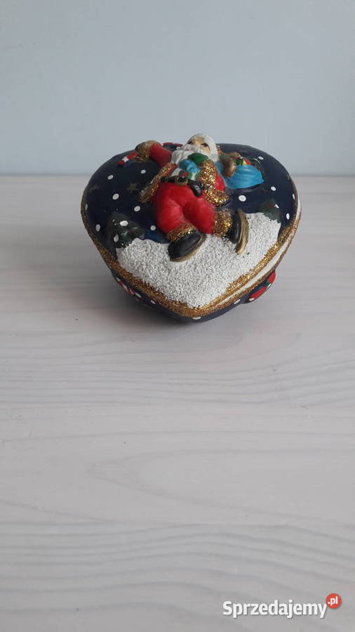 Pojemnik ceramiczny świąteczny z mikołajem w Głuchołazy
