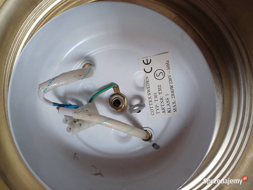 Piękna lampa sufitowa plafon metal szkło sprzedam