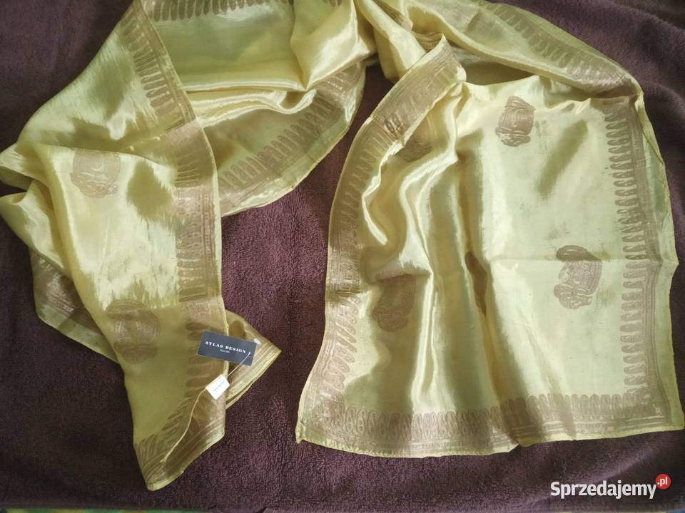 Przepiękny szal w kolorze miodowo złotym Uniseks pomorskie Gdańsk