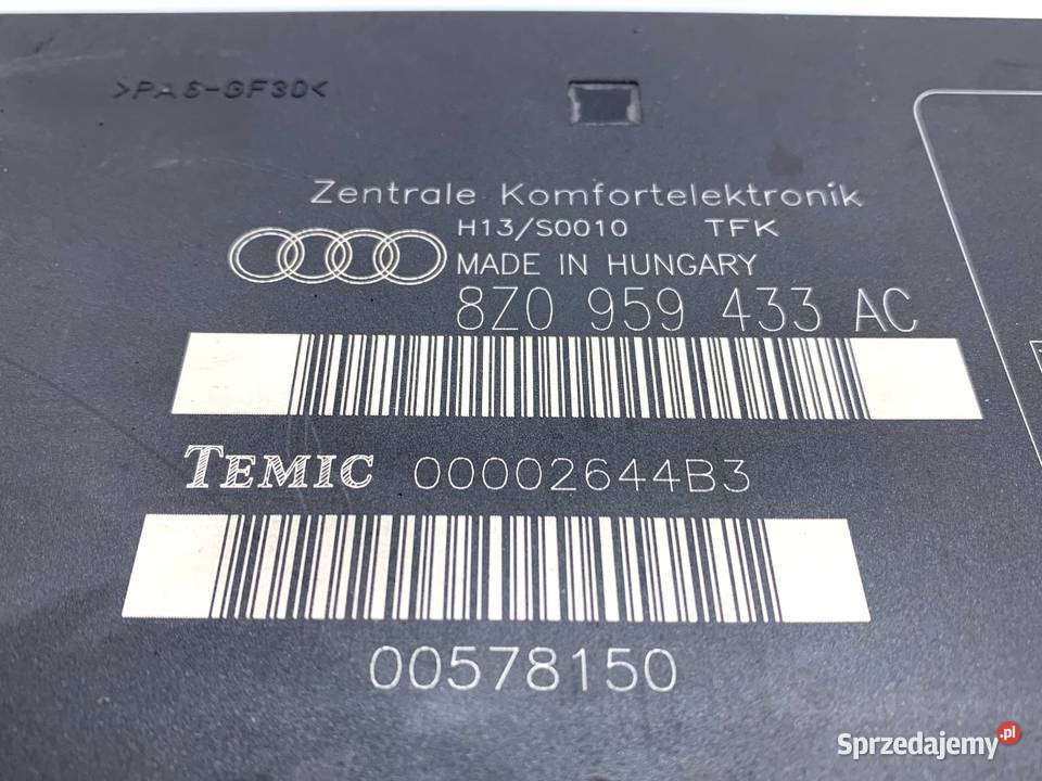 MODUŁ KOMFORTU AUDI A2 8Z0959433AC Hatchback podkarpackie sprzedam