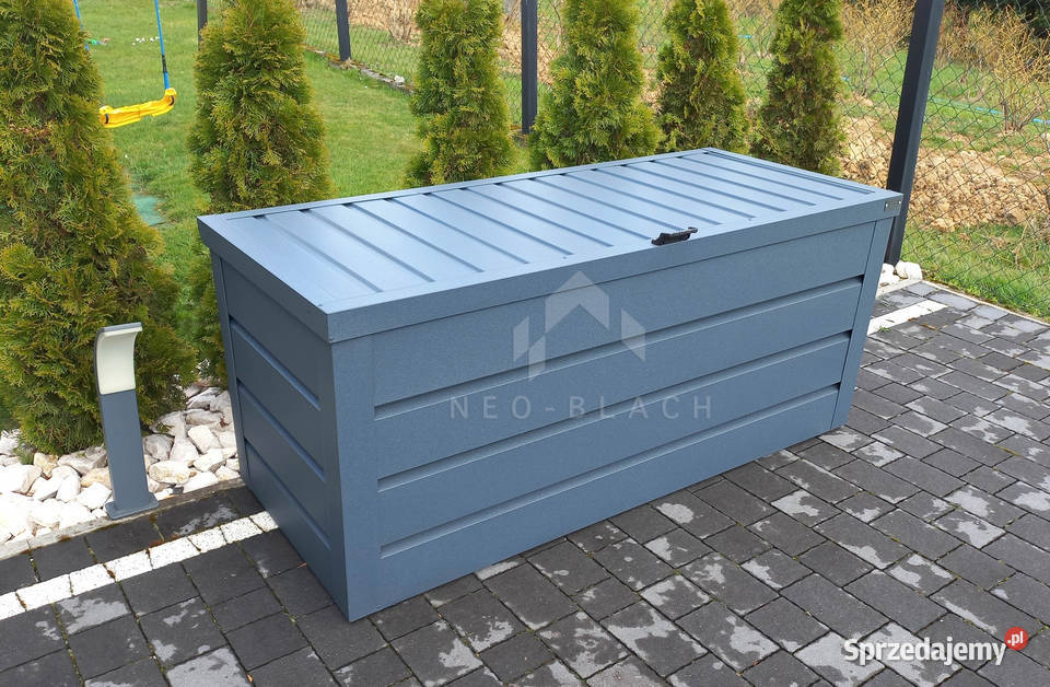 Skrzynia ogrodowa metalowa kufer 150x60x70 Chełm