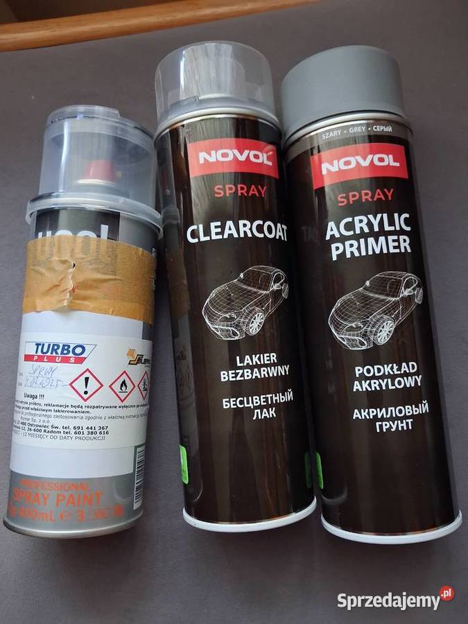 Zestaw Lakier Czarna perła plus podkład i lakier Opatów