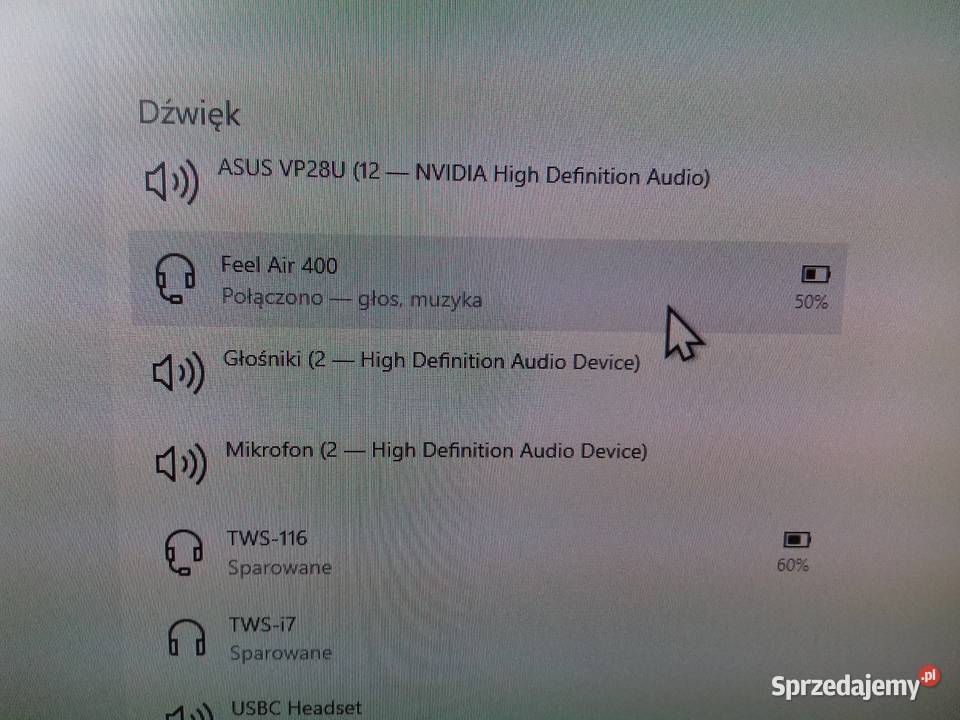 Słuchawki Bluetooth Feel Air TWS używane sprawne Bydgoszcz