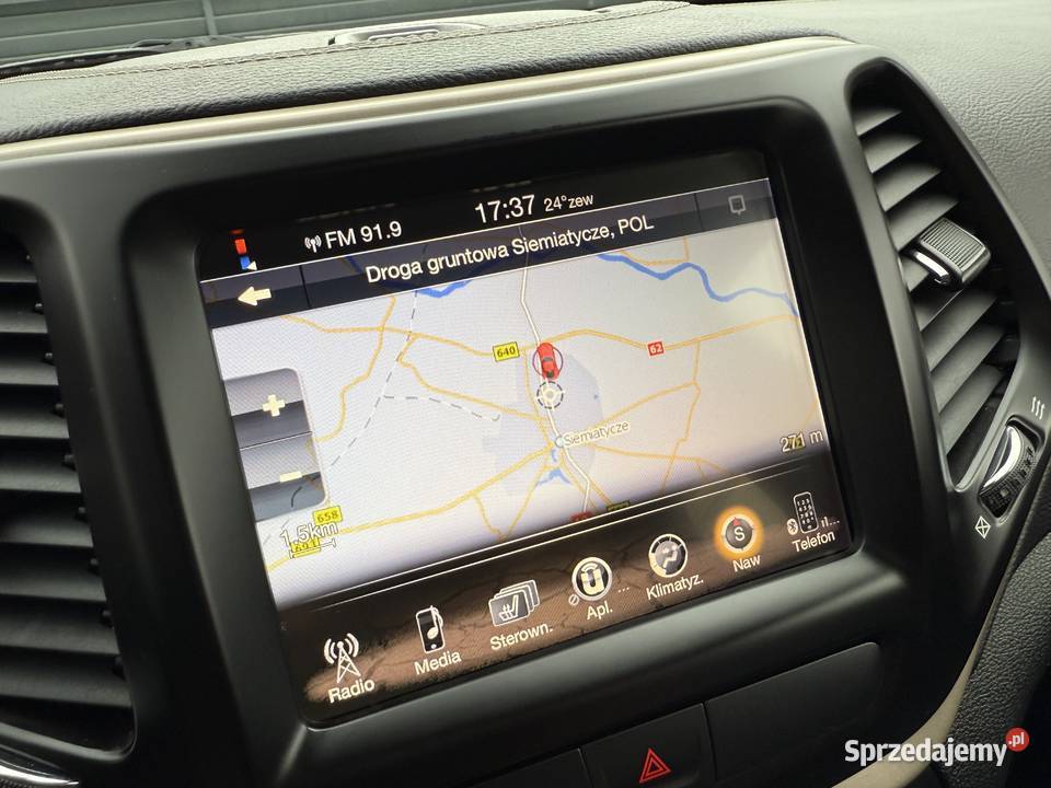 Jeep Cherokee 4x4 Active Drive Skóry Navi Grzane Siemiatycze