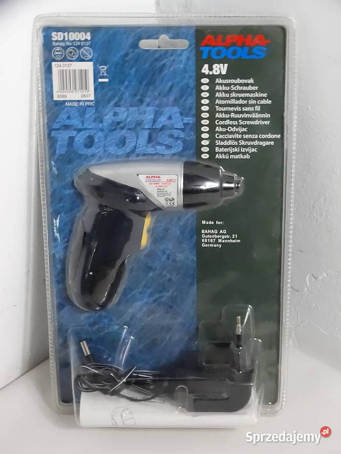 Nowy Wkrętak Akumulatorowy Alpha Tools SD10004 Biłgoraj