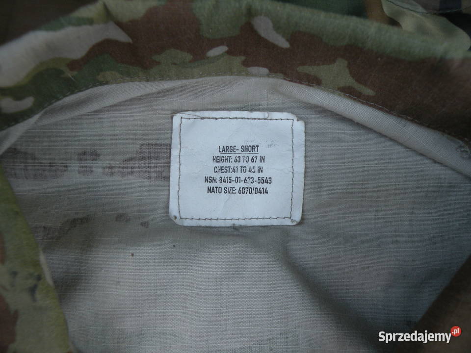 Bluza ACU multicam ocp large short ripstop 2 Wrocław